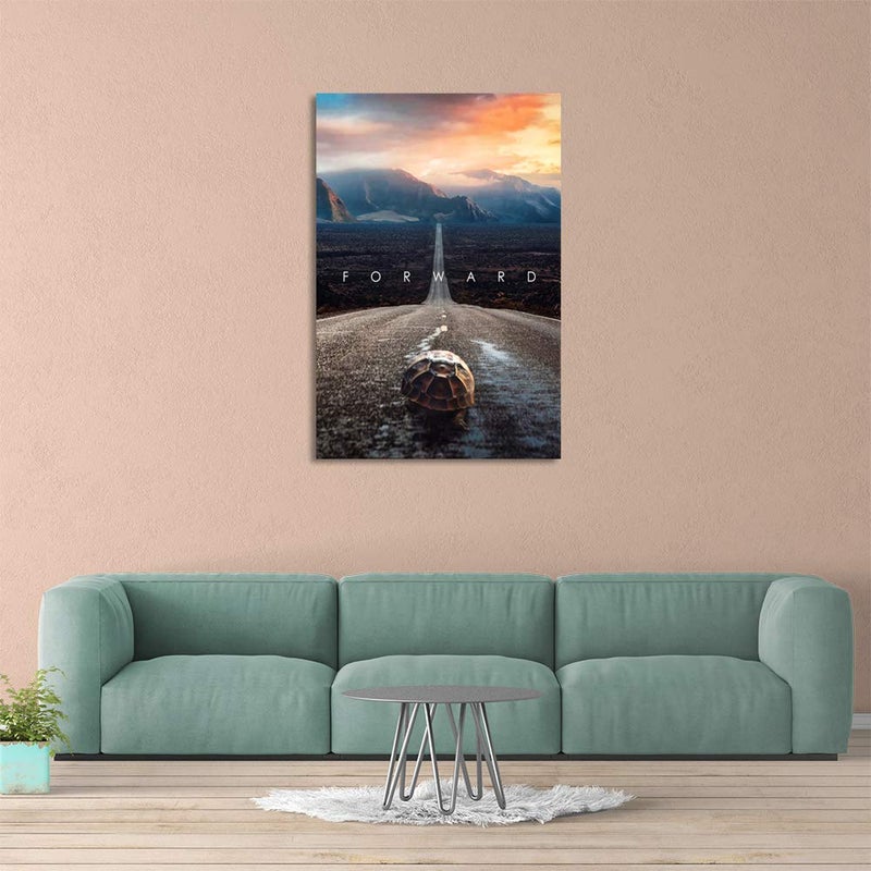 Yetaryy Inspirational Entrepreneur Quotes with Words Wall Art Motivational Forward Painting Prints on Canvas Modern Inspiring Posters Prints Artwork Home Office Classroom School Decor - 24" Wx36 H - Image 3